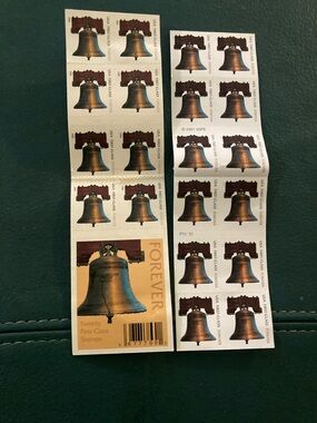 Liberty Bell Forever Stamp Sheet - Bronze & Brown Tones 34 -2007 Stamps